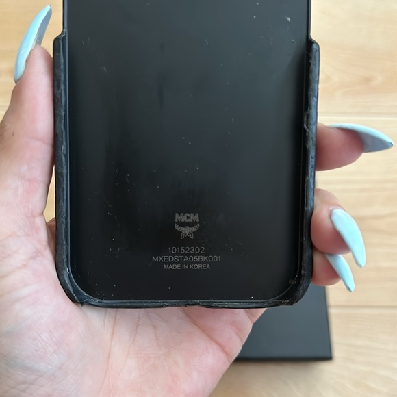 MCM iPhone 14 Pro Embossed Monogram Phone Case - Picture 8 of 12